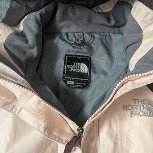 Hyvent, North Face Med Pale Pink  & Burgandy Ski Jacket
